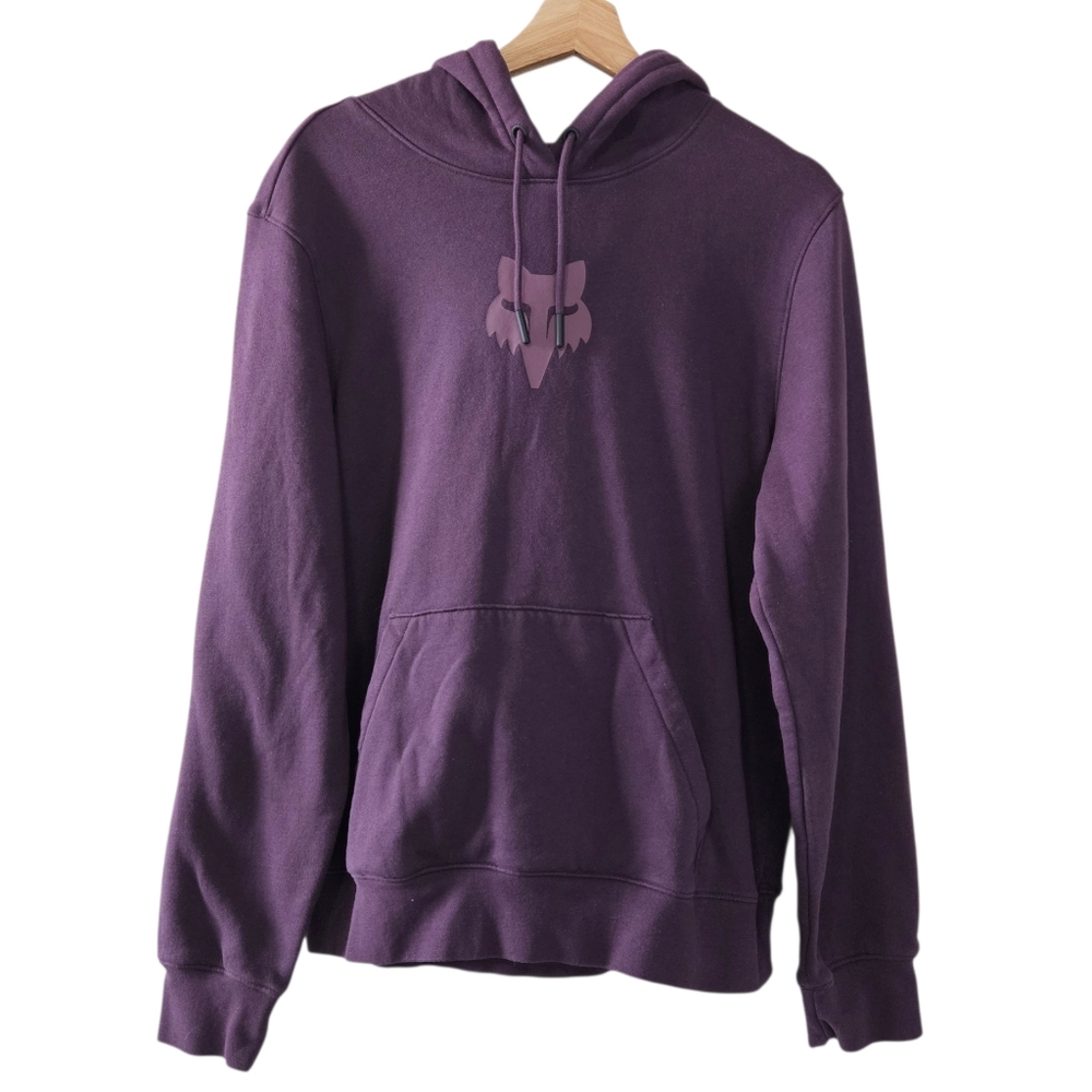 White Fox Purple Hoodie Pullover Comfy Casual Sweats Size Large